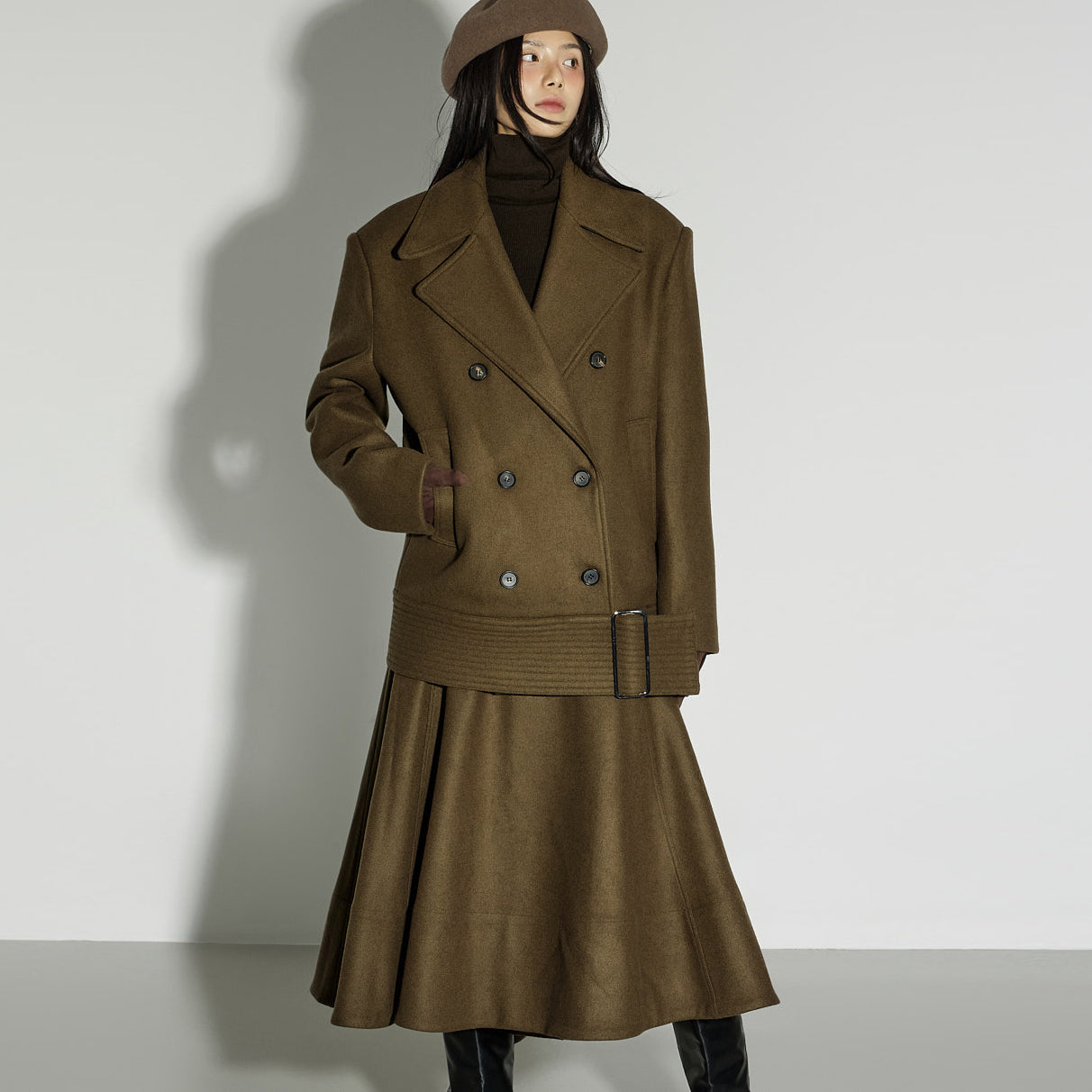 SK9299 Flared Wool Skirt