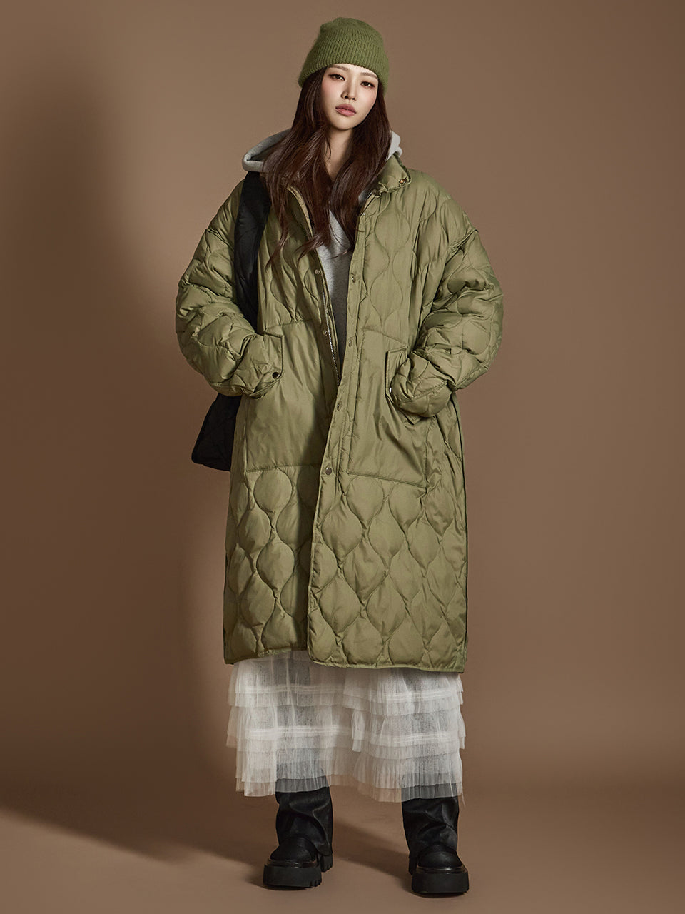 J2487 Down Quilted Padded Jacket